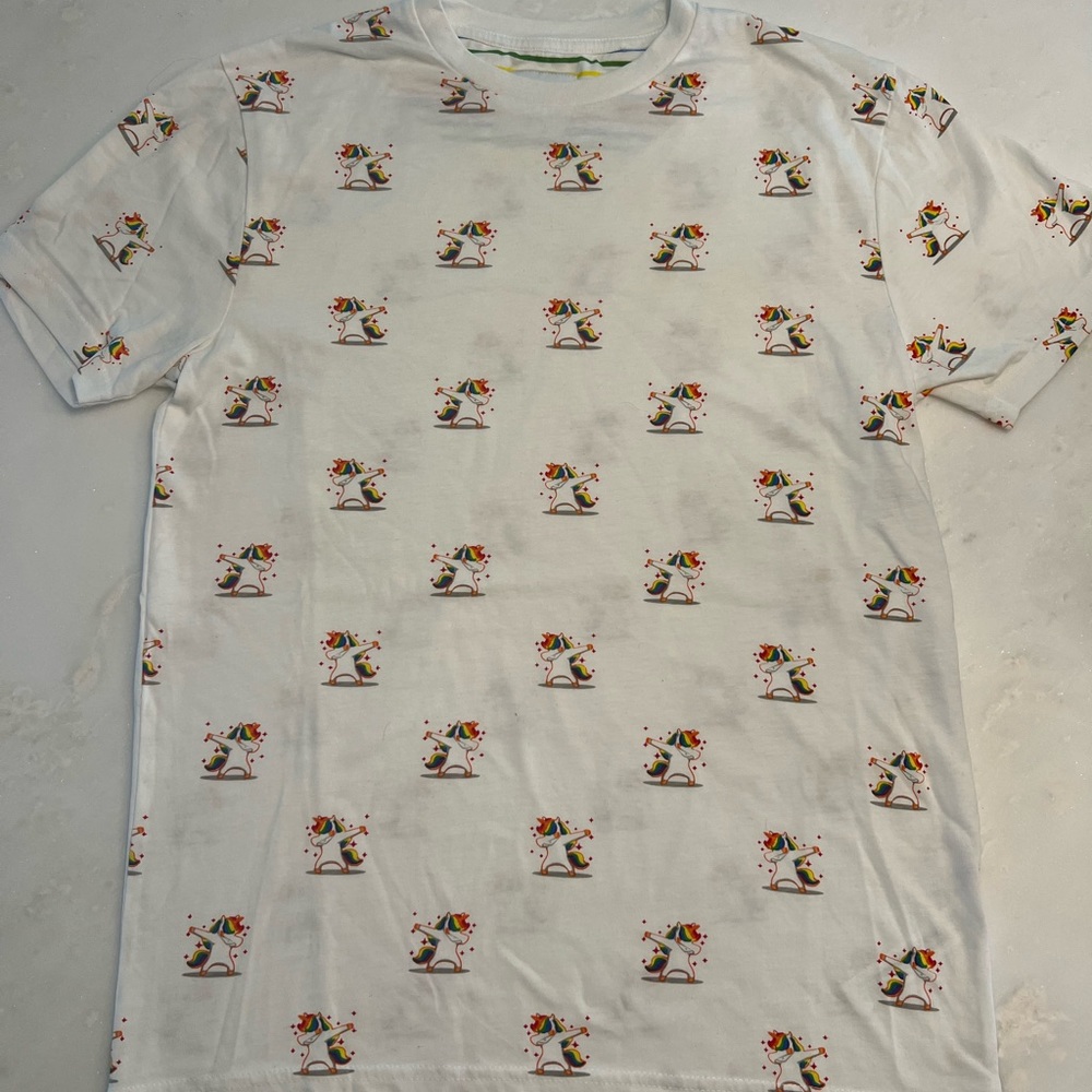 Rainbow White Shirt